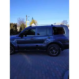 Рейлинги Хром турецкий дизайн (2 шт) Mitsubishi Pajero Wagon IV 2006-2021 гг. фото 3