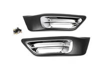 Honda CRV 2001-2006 гг. Хромированные накладки на противотуманные фары (2 шт., пластик) фото 2