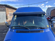 Volkswagen LT 1995-2006 гг. Козырек на лобовое стекло (черный глянец, 5мм) фото 3