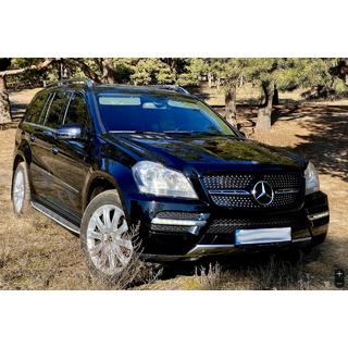 Передняя решетка радиатора Diamond (2006-2009) Mercedes GL сlass X164 2006-2012 гг. фото 4