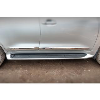 Боковые пороги с LED (дизайн 2015-2020) Toyota Land Cruiser 200 2007-2021 гг. фото 3