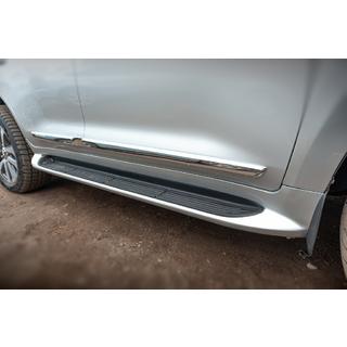 Боковые пороги с LED (дизайн 2015-2020) Toyota Land Cruiser 200 2007-2021 гг. фото 2