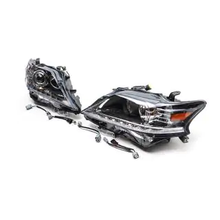 Передние Фары (2 шт, Рестайлинг) Lexus RX 2009-2015 гг. фото 4