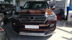 Toyota Land Cruiser 200 2007-2021 гг. Передняя дуга ST014 (2015+, нержавейка) фото 3