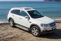 Chevrolet Captiva 2006-2019 гг. Боковые Подножки Rainbow (2 шт., Алюминий) фото 1
