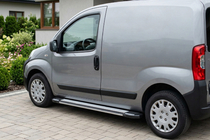 Peugeot Bipper 2008-2017 гг. Боковые Подножки Rainbow (2 шт., Алюминий) фото 1