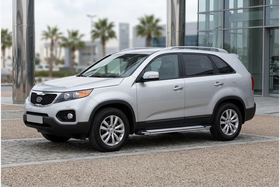 Kia Sorento II XM 2009-2014 гг. Боковые пороги Rainbow (2 шт., алюминий) 2010-2013 Image
