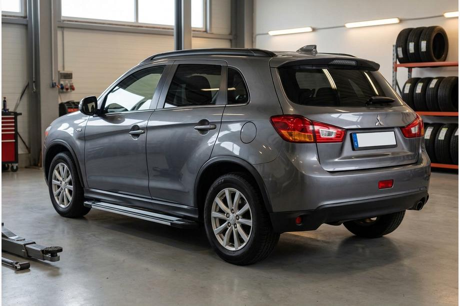 Mitsubishi ASX 2010-2023 гг. Боковые пороги Rainbow (2 шт., алюминий) Image