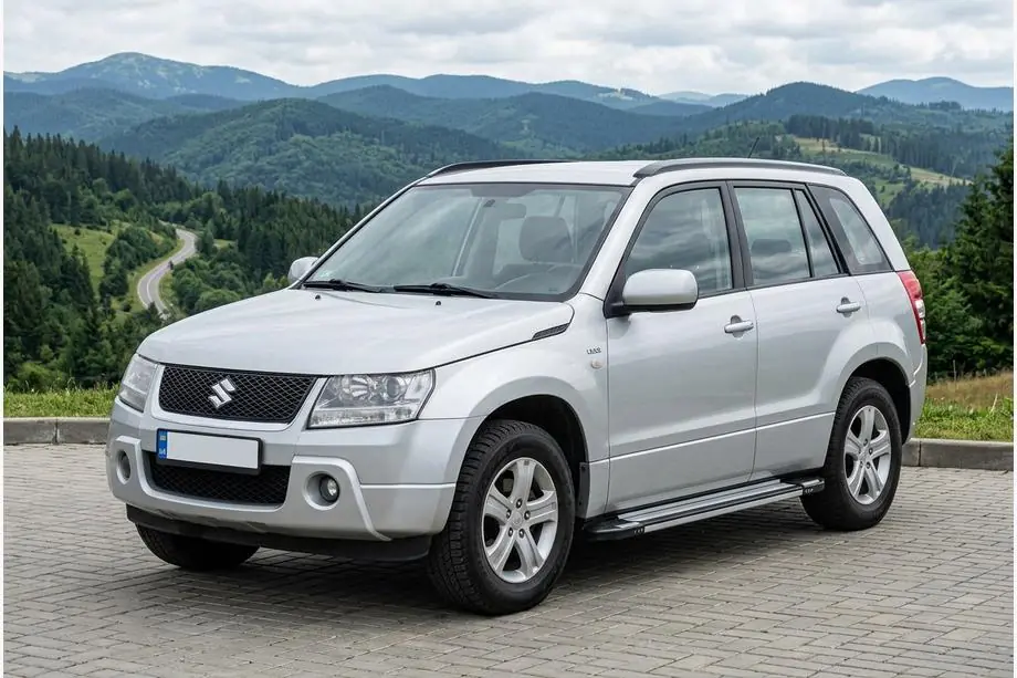 Suzuki Grand Vitara 2005-2017 гг. Боковые пороги Rainbow (2 шт, алюминий) Image