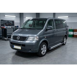 Боковые Подножки Rainbow (2 шт., Алюминий) Volkswagen T5 Multivan 2003–2010 гг. фото 1