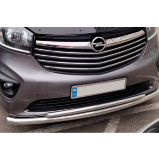 Передняя защита ST014 (нержавейка) Fiat Talento 2016- гг. фото 4