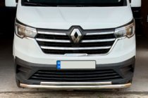Opel Vivaro 2015-2019 гг. Передняя защита ST014 (нержавейка) d60/42 фото 1