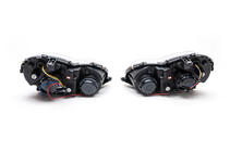 Mercedes C-class W203 2000-2007 гг. Передние фары с LED дневными ходовыми огнями (2 шт) Тёмные фото 5
