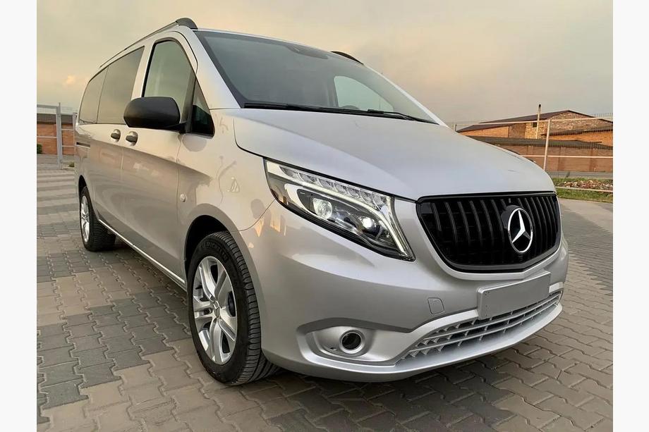Mercedes Vito/V-class W447 2014- гг. Передняя решетка GT Panamericana Черная (2014-2023 для Vito W447) Фото 5