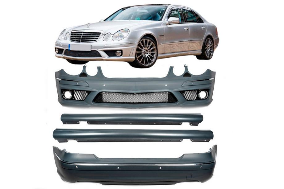 Mercedes E-class W211 2002-2009 гг. Комплект обвеса (AMG E63) Image