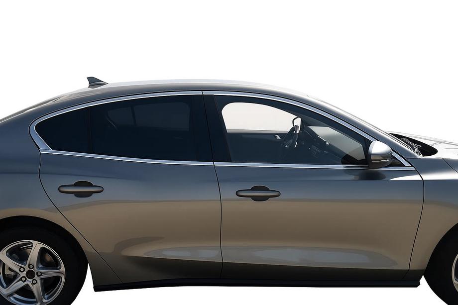 Ford Focus IV 2018- гг. Верхние молдинги стекол OmsaLine HB, SD (4 шт, нержавейка) Image