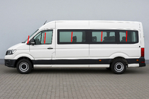 Volkswagen Crafter 2016- гг. Нижние молдинги стекол длинная база (10 шт, нержавейка) фото 1