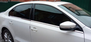 Volkswagen Jetta 2011-2018 гг. Нижние молдинги окон нержавейка (6 шт) Carmos - Турецкая Нержавеющая Сталь фото 1