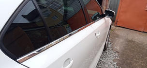 Volkswagen Jetta 2011-2018 гг. Нижние молдинги окон нержавейка (6 шт) Carmos - Турецкая Нержавеющая Сталь фото 2