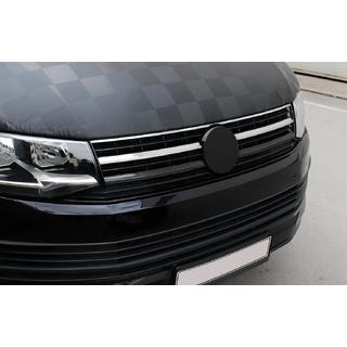 Накладки на нижнюю решетку 2015-2019 (2 шт, карбон) Volkswagen T6 2015-2024 гг. фото 3