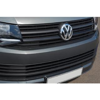 Накладки на нижнюю решетку 2015-2019 (2 шт, карбон) Volkswagen T6 2015-2024 гг. фото 1