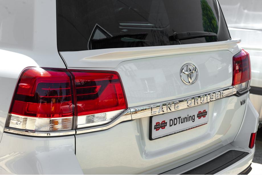 Toyota Land Cruiser 200 2007-2021 гг. Задний спойлер WALD (нижний, 2016-2021) Черный Image