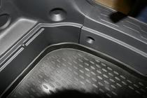 Kia Soul I 2008-2013 гг. Коврик в багажник (нижний) резиновый (Novline) кроссовер фото 4