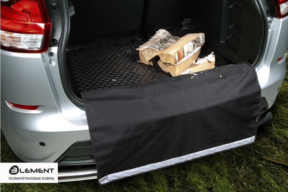 Renault Captur 2013-2019 гг. Коврик в багажник резиновый (Novline) 2/4WD (для комплектаций с двойным полом) Фото 3