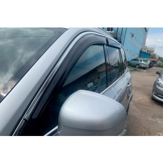 Ветровики с хромированной полосой (4 шт, HIC) Volvo XC90 2015- гг. фото 2