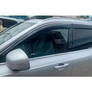 Ветровики с хромированной полосой (4 шт, HIC) Volvo XC90 2015- гг. фото 4
