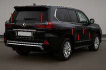 Lexus LX570/450d 2008-2022 гг. Комплект обвеса BlackEdition (для TRD 2016+) фото 2
