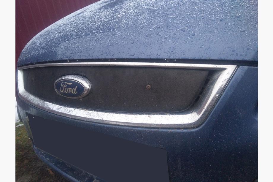 Ford Focus II 2005-2008 гг. Зимняя накладка на решетку радиатора Матовый Фото 3