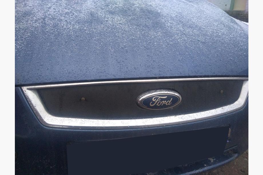 Ford Focus II 2005-2008 гг. Зимняя накладка на решетку радиатора Матовый Фото 2