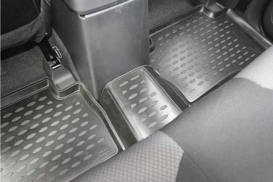Mitsubishi L200 2015-2024 гг. 3D резиновые коврики в салон (4 шт, Novline) Бюджетная комплектация Фото 2
