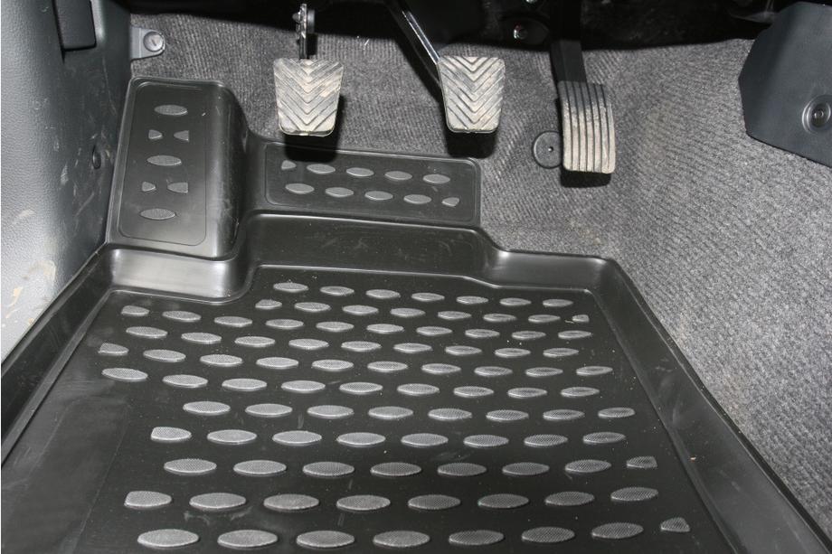 Mitsubishi L200 2015-2024 гг. 3D резиновые коврики в салон (4 шт, Novline) Бюджетная комплектация Фото 4