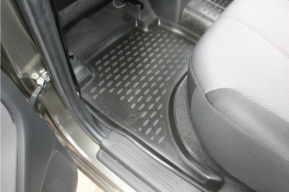 Mitsubishi L200 2015-2024 гг. 3D резиновые коврики в салон (4 шт, Novline) Бюджетная комплектация Фото 6