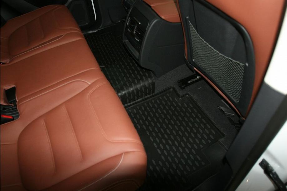 Volkswagen Touareg 2010-2018 гг. 3D резиновые коврики в салон (4 шт, Novline) с двухзонным климат-контролем Фото 3