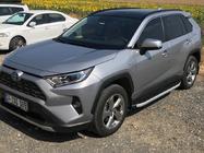 Toyota Rav 4 2019–2025 гг. Боковые Подножки Fullmond (2 шт., Алюминий) фото 2