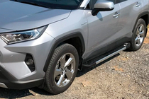 Toyota Rav 4 2019–2025 гг. Боковые пороги RedLine V1 (2 шт., алюминий) фото 6