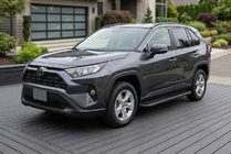 Toyota Rav 4 2019–2025 гг. Боковые Подножки Bosphore Black (2 шт., Алюминий) фото 1