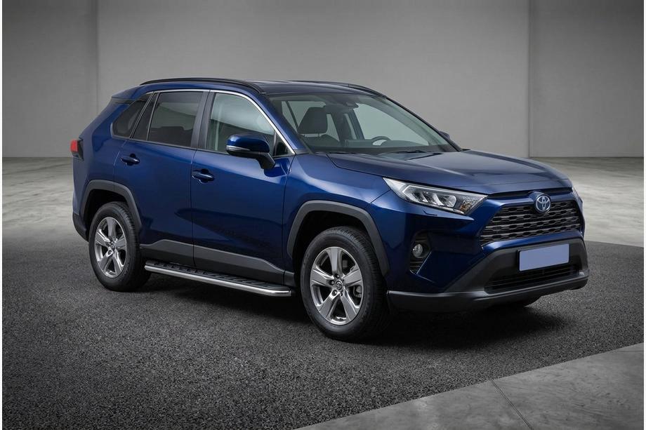 Toyota Rav 4 2019–2025 гг. Боковые Подножки Maydos V1 (2 шт., Алюминий) Image