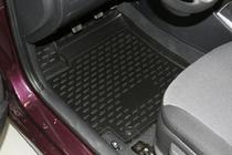 Hyundai Accent 2011-2017 гг. Резиновые коврики в салон (4 шт, Novline) HB фото 2