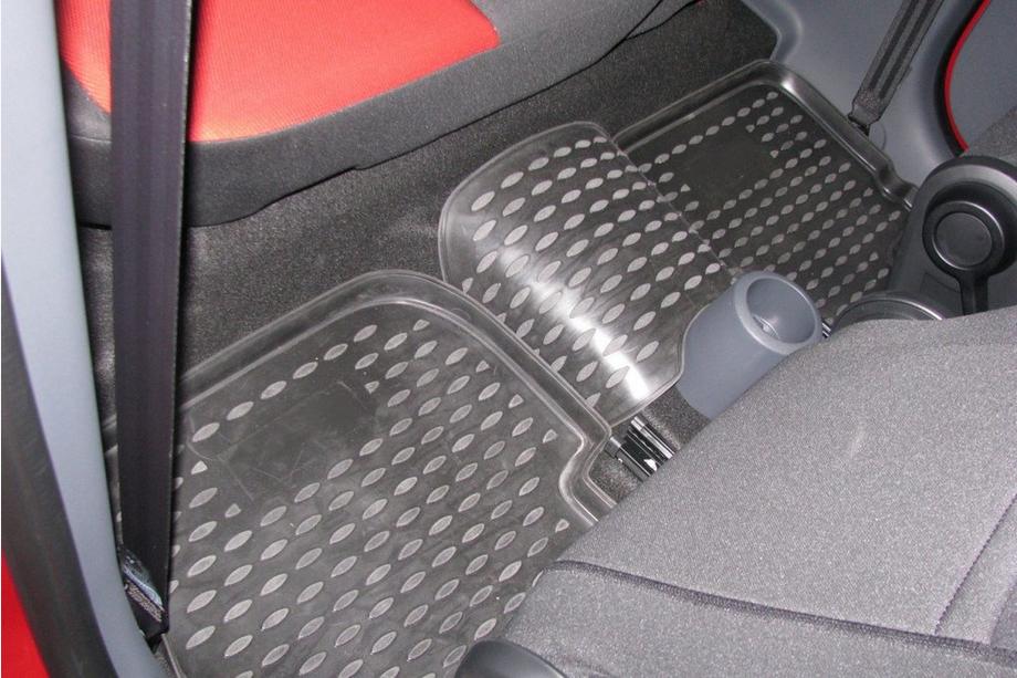 Mitsubishi Colt 2004-2012 гг. (2009↗) Резиновые коврики в салон (4 шт, Novline) 5D Фото 2