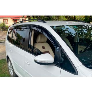 Ветровики на окна (4 шт, HIC) Volkswagen Touran 2015- гг. фото 1
