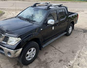 Nissan Navara 2006-2015 гг. Рейлинги с поперечинами (2 шт, Хром) фото 1
