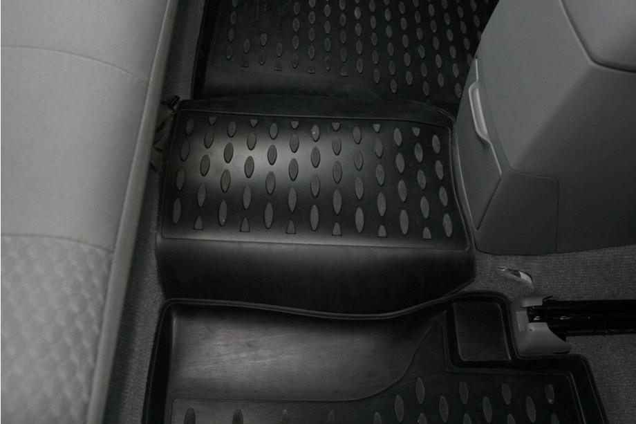 Toyota Hilux 2006-2015 гг. (2008↗) Резиновые коврики в салон (4 шт, Novline) Фото 5