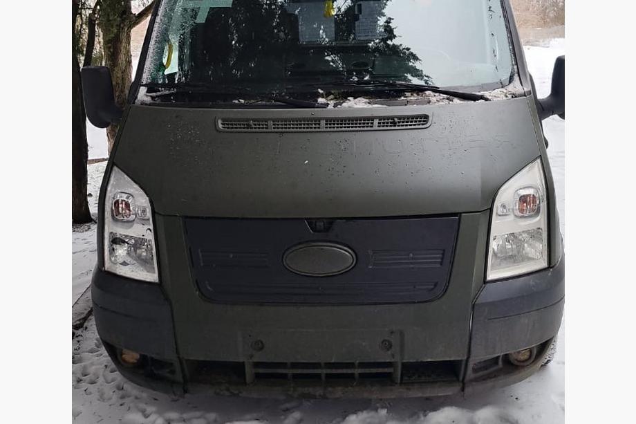 Ford Transit 2000–2014 гг. Зимняя накладка на решетку радиатора (2006-2014) Image
