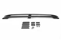 Toyota Land Cruiser Prado 150 2009-2023 гг. Рейлинги турецкий дизайн (Черные, 2 шт) Металлические ножки фото 10