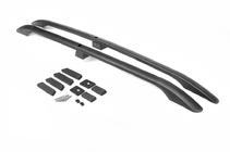 Toyota Land Cruiser Prado 150 2009-2023 гг. Рейлинги турецкий дизайн (Черные, 2 шт) Металлические ножки фото 11