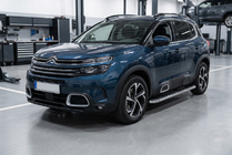 Citroen C5 Aircross 2017-2025 гг. Боковые Подножки Maydos V1 (2 шт., Алюминий и Нержавейка) фото 1